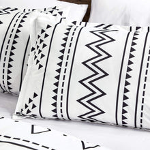 Load image into Gallery viewer, White Bohemian Southwestern Aztec Navajo Six Piece Comforter Set