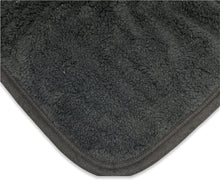 Load image into Gallery viewer, Black Southwestern Aztec Sherpa Borrego Fleece Throw Blanket