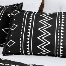 Load image into Gallery viewer, Black Bohemian Southwestern Aztec Navajo Six Piece Comforter Set
