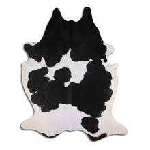 Load image into Gallery viewer, Black &amp; White Brazilian Cowhide Rug - A Grade
