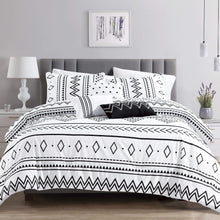 Load image into Gallery viewer, White Bohemian Southwestern Aztec Navajo Six Piece Comforter Set
