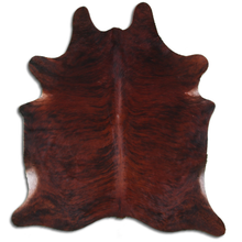 Load image into Gallery viewer, Medium Dark Brindle Brazilian Cowhide Rug - A Grade
