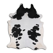 Load image into Gallery viewer, Black &amp; White Brazilian Cowhide Rug - A Grade
