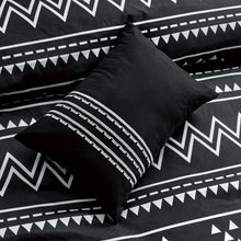 Load image into Gallery viewer, Black Bohemian Southwestern Aztec Navajo Six Piece Comforter Set
