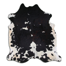 Load image into Gallery viewer, Black &amp; White Brazilian Cowhide Rug - A Grade
