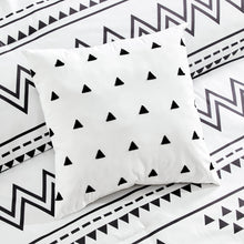 Load image into Gallery viewer, White Bohemian Southwestern Aztec Navajo Six Piece Comforter Set
