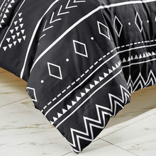 Load image into Gallery viewer, Black Bohemian Southwestern Aztec Navajo Six Piece Comforter Set
