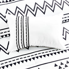 Load image into Gallery viewer, White Bohemian Southwestern Aztec Navajo Six Piece Comforter Set
