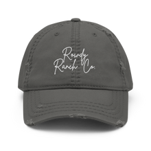 Load image into Gallery viewer, RRC Scripted Distressed Dad Hat
