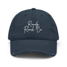 Load image into Gallery viewer, RRC Scripted Distressed Dad Hat
